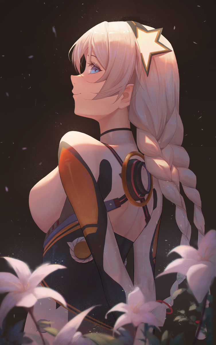 This is a pixiv picture whose title is "我还是那个笨蛋琪亚娜~“.