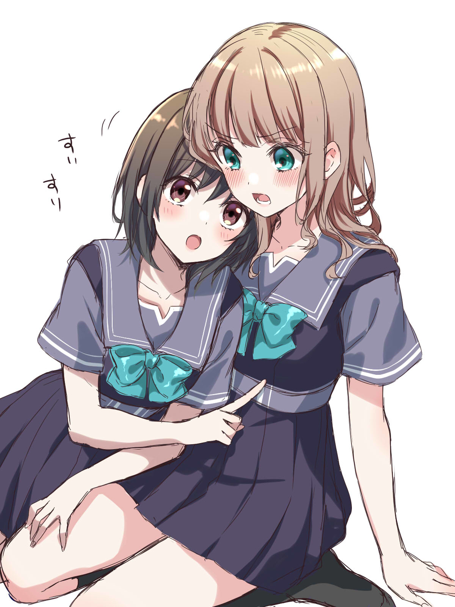 This is a pixiv picture whose title is 創作百合らくがきその１.