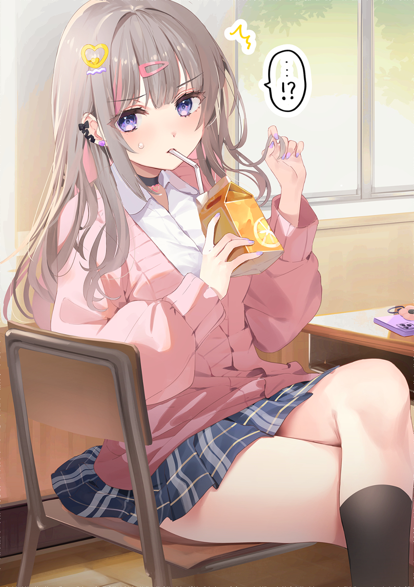 This is a pixiv picture whose title is 好きな人の好みがメガネ委員長だと知ってしまったゆるギャルちゃん.