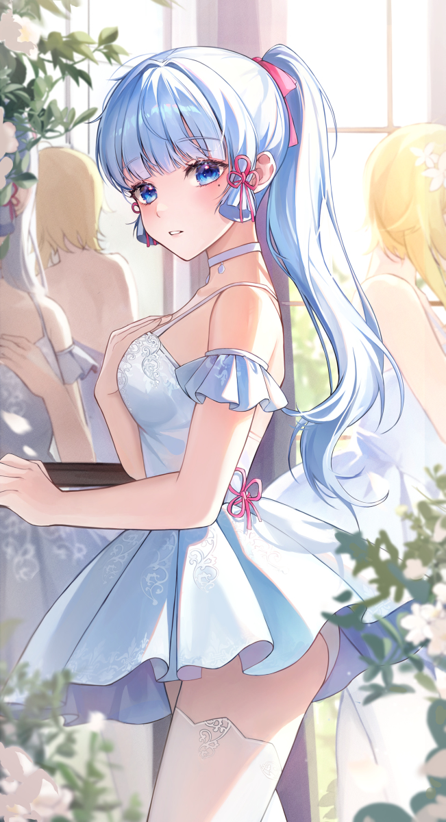 This is a pixiv picture whose title is 神里綾華.