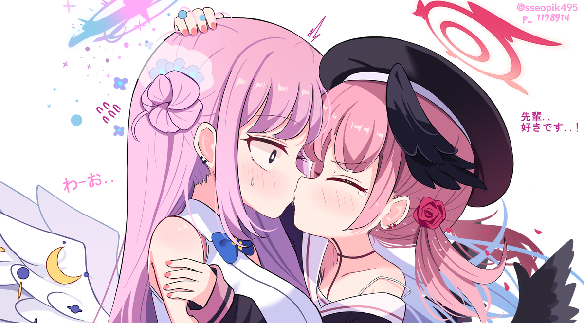 This is a pixiv picture whose title is pink +pink.