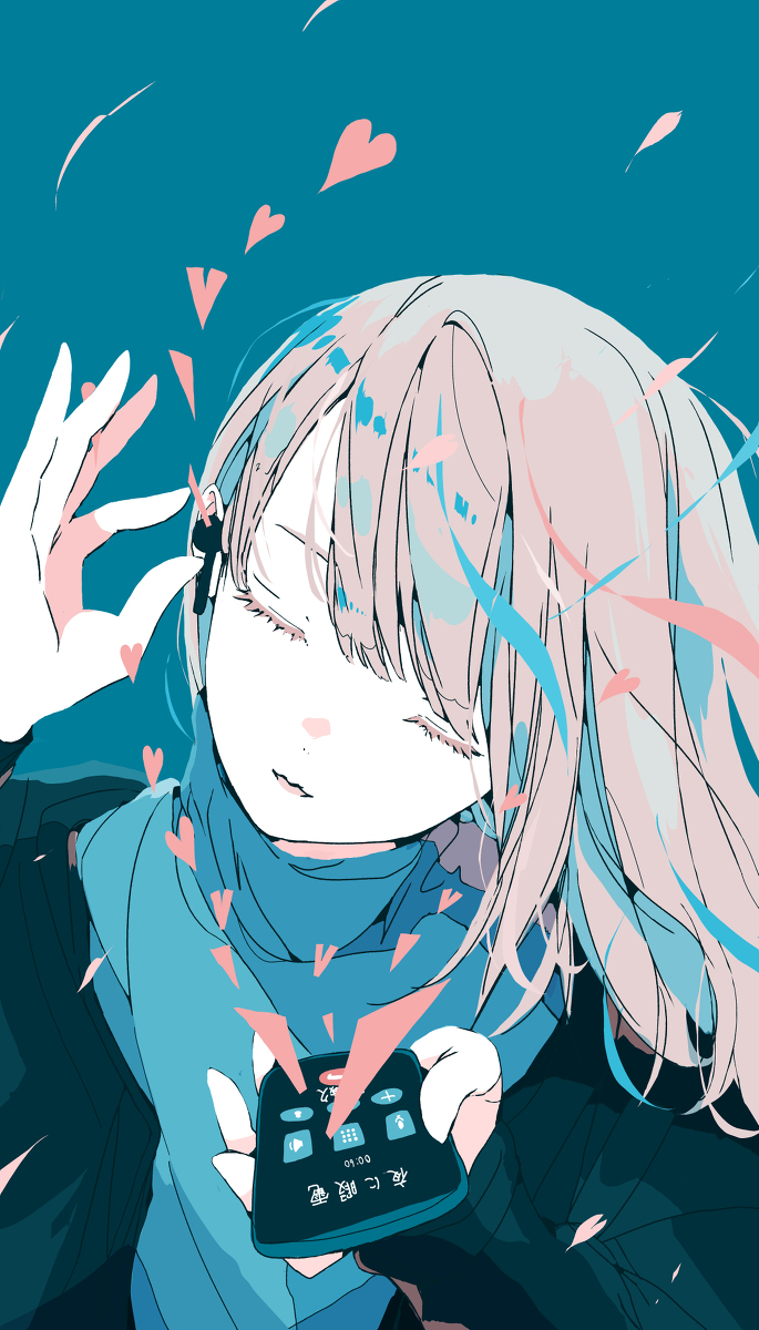 This is a pixiv picture whose title is 1/1440 Music 夜に暇電/ 平田義久.