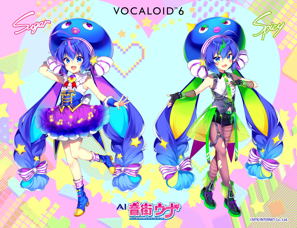 This is a pixiv picture whose title is VOCALOID6 Voicebank AI 音街ウナ.