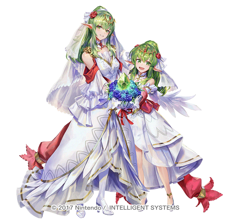 This is a pixiv picture whose title is 【ファイアーエムブレム ヒーローズ】　双界英雄 追憶の花嫁 チキ.