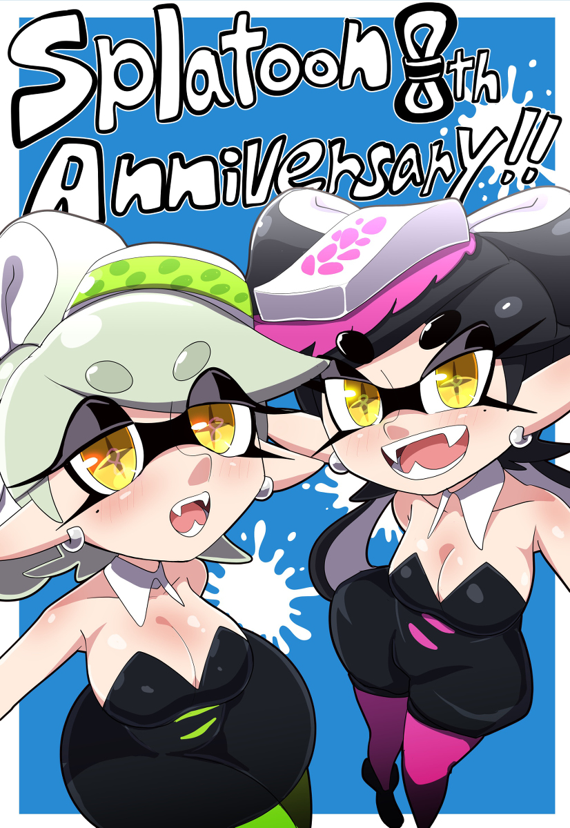 This is a pixiv picture whose title is Splatoon8thanniversary.