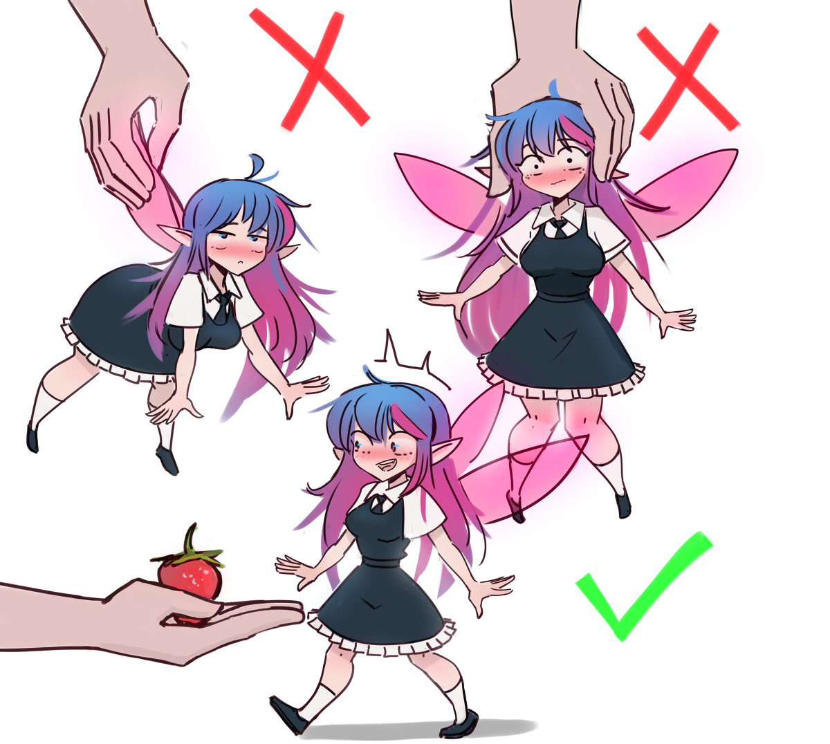 This is a pixiv picture whose title is Fairy, politeness guide.