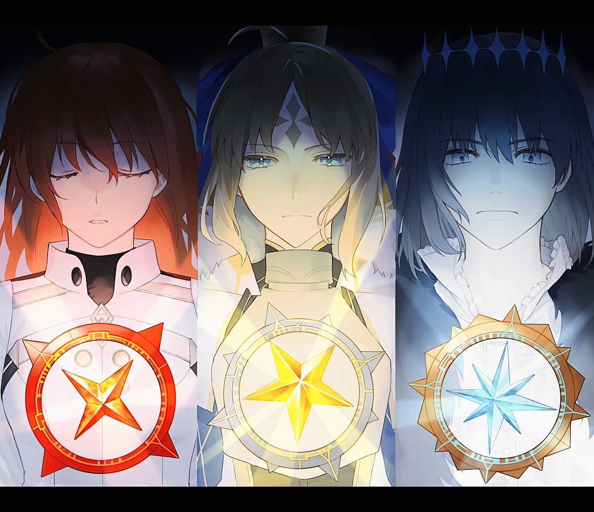 This is a pixiv picture whose title is 星の子供たち.