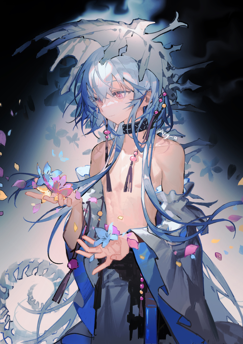 This is a pixiv picture whose title is 水月.