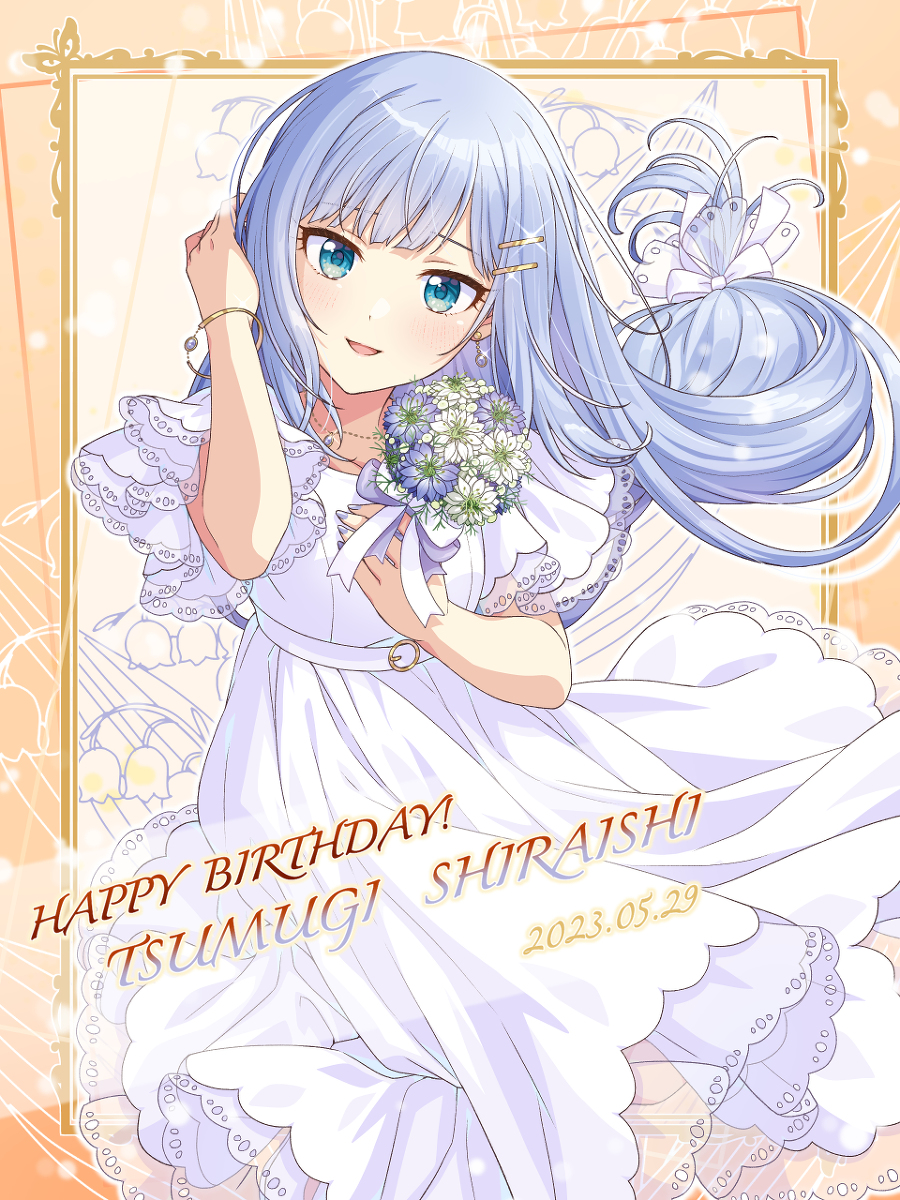 This is a pixiv picture whose title is 白石紬ちゃん　お誕生日おめでとうございます.