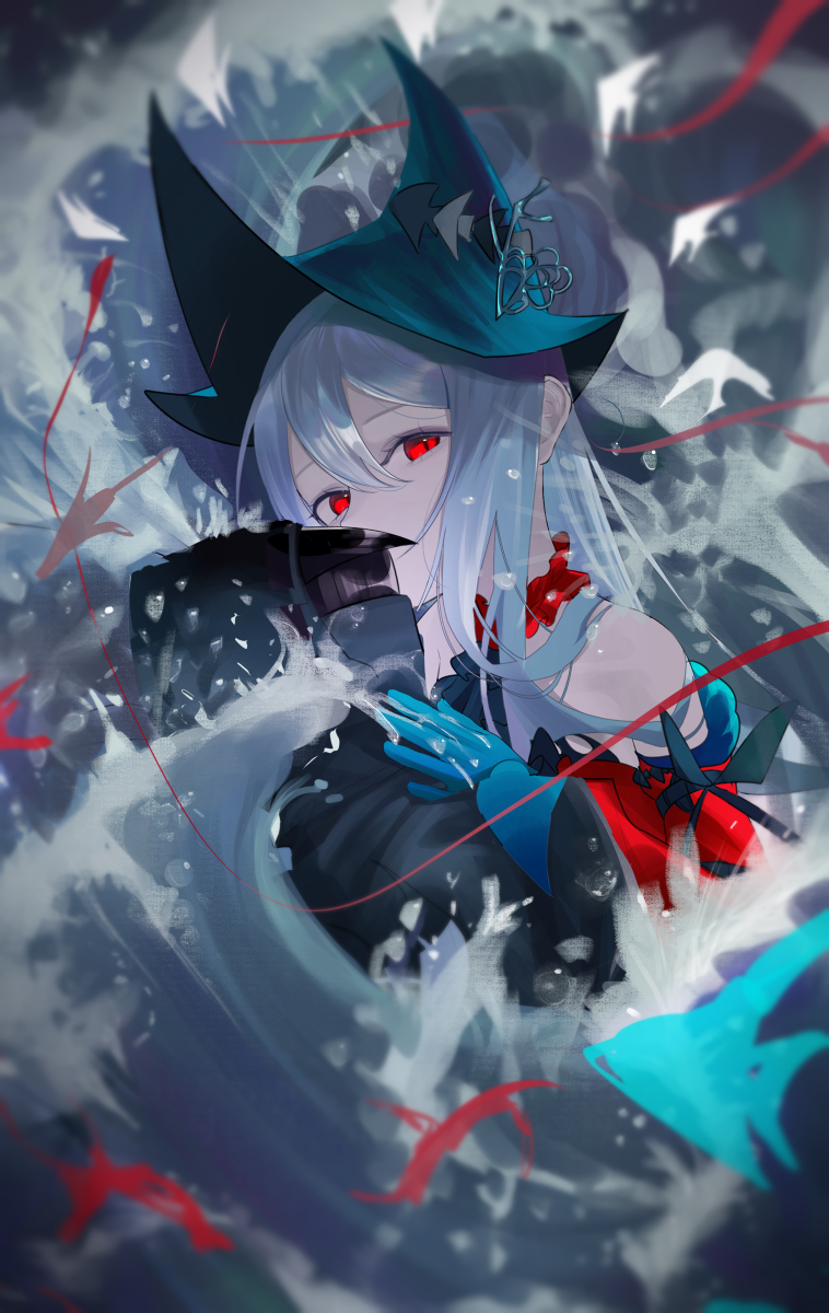 This is a pixiv picture whose title is 濁心スカジ(アークナイツ).