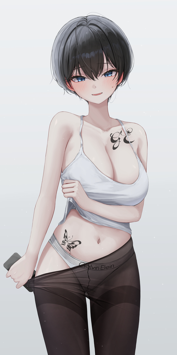 This is a pixiv picture whose title is 「ここにヘナを入れてみたけど... どうかな？」.