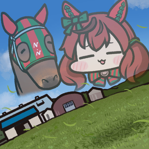 This is a pixiv picture whose title is R.I.P. ナイスネイチャ.