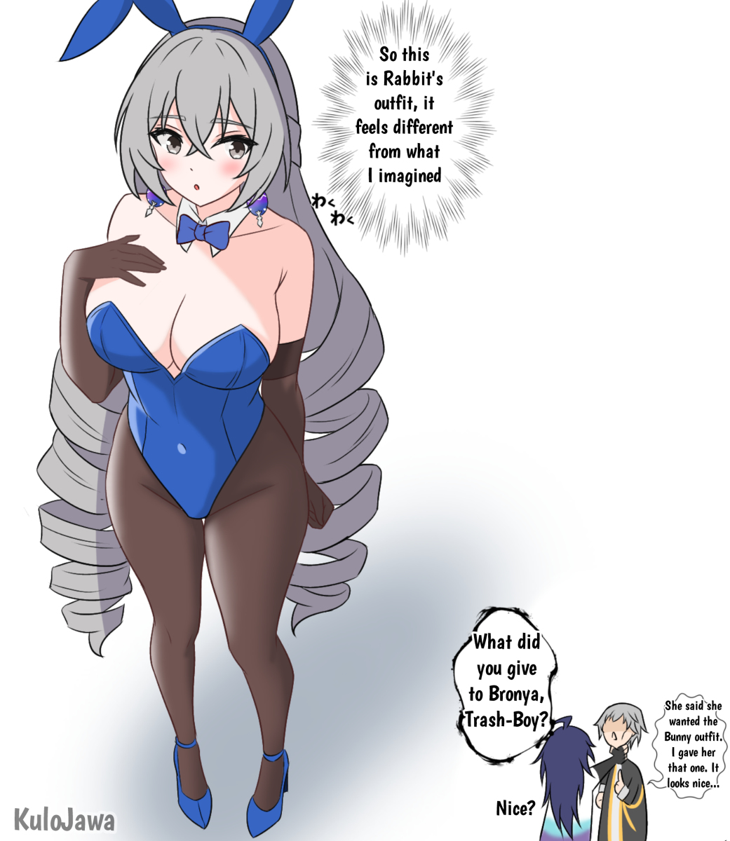 This is a pixiv picture whose title is Bronya Bunny suit?.