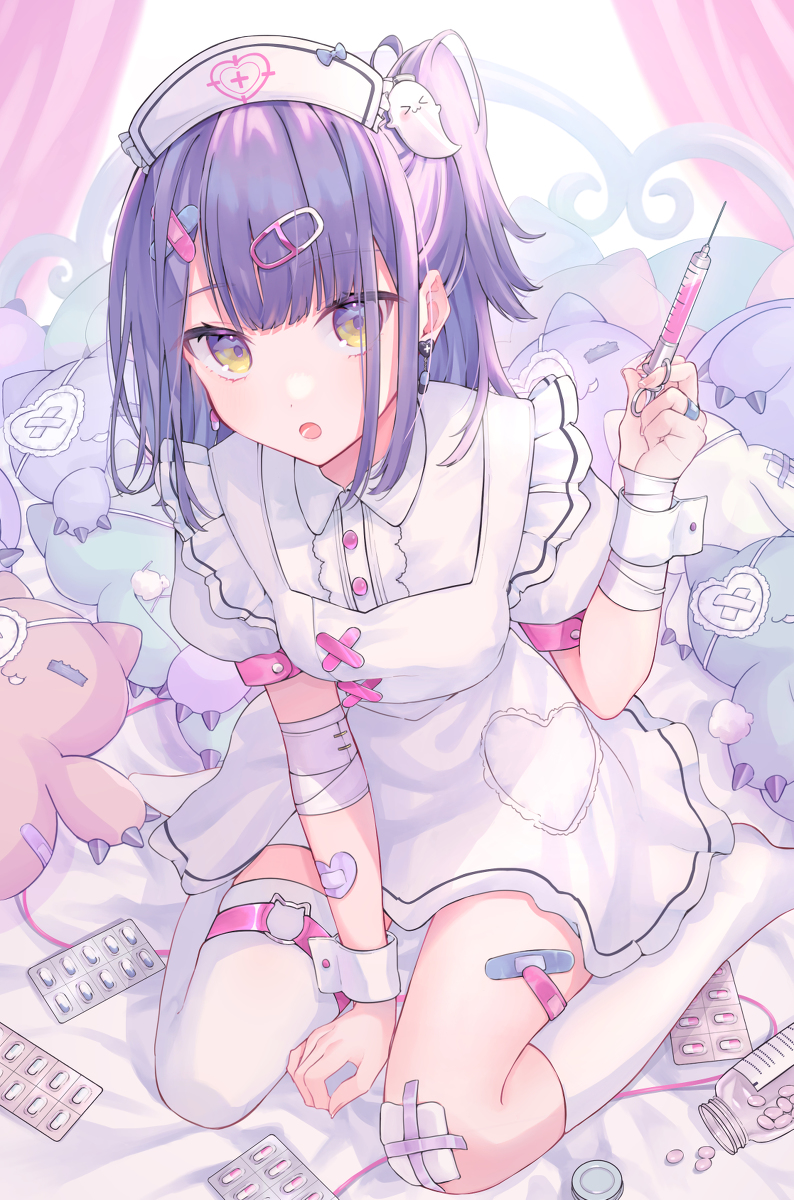 This is a pixiv picture whose title is ナース宮.