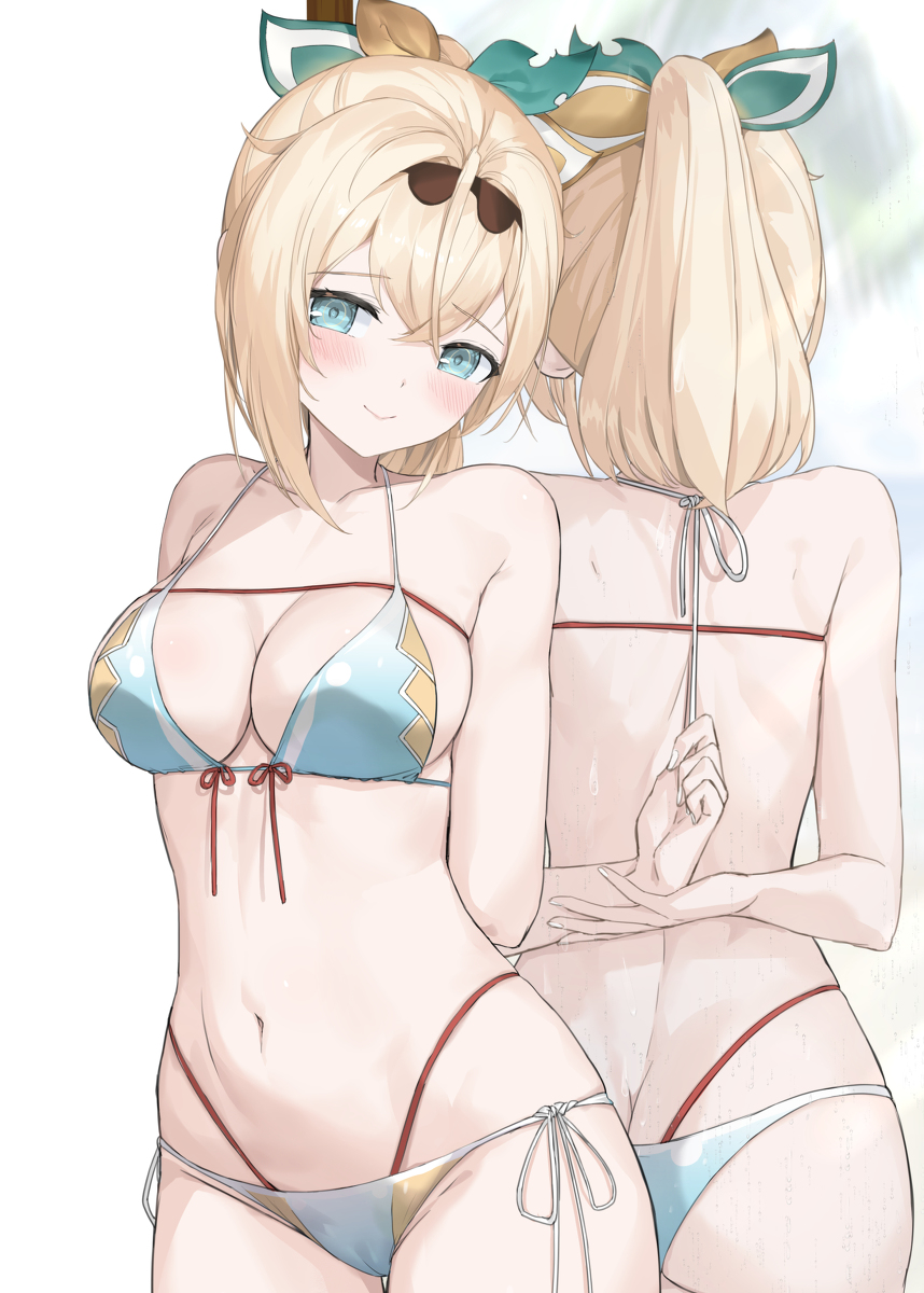 This is a pixiv picture whose title is ビキニ風真でござる.