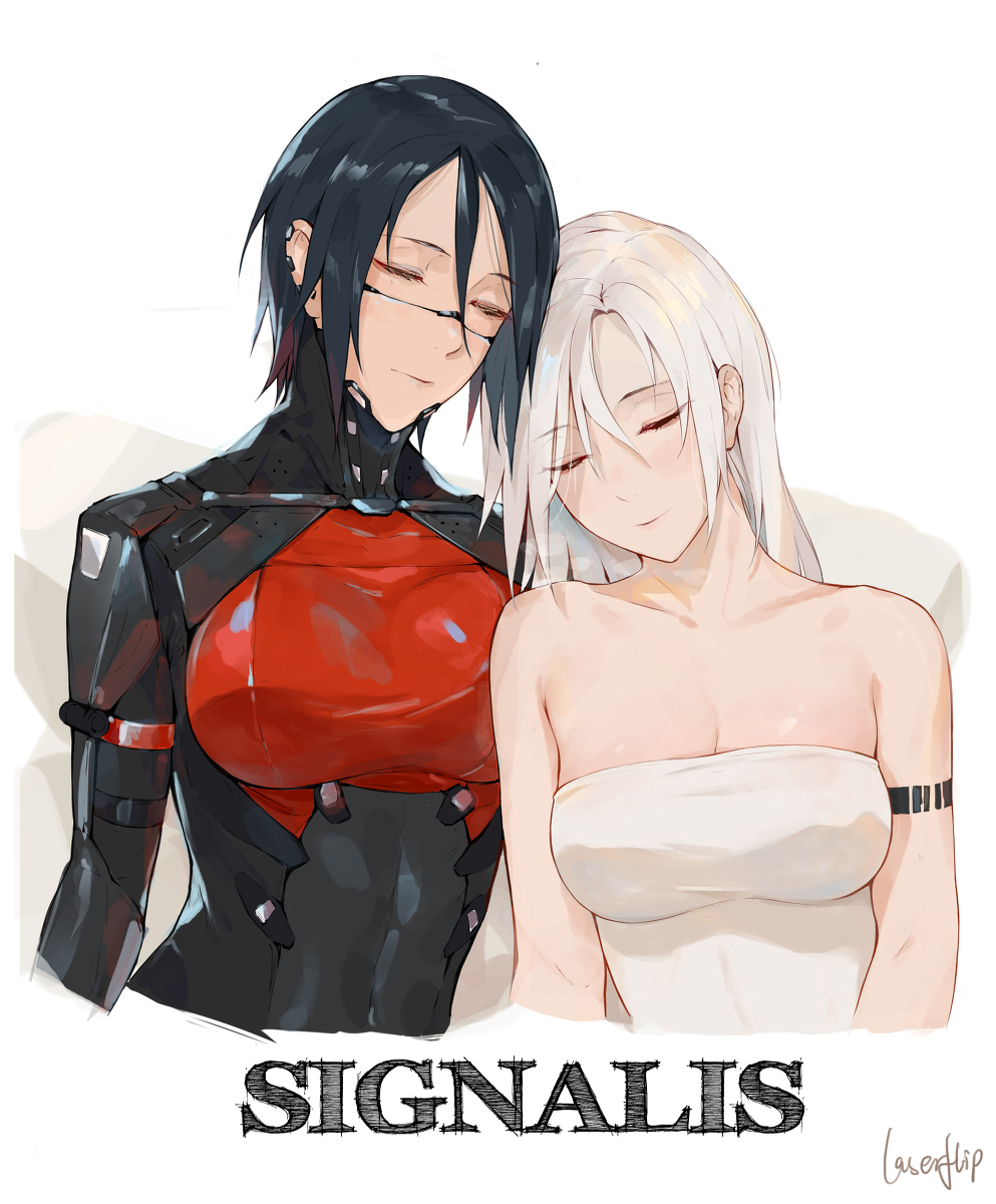 This is a pixiv picture whose title is SIGNALIS.
