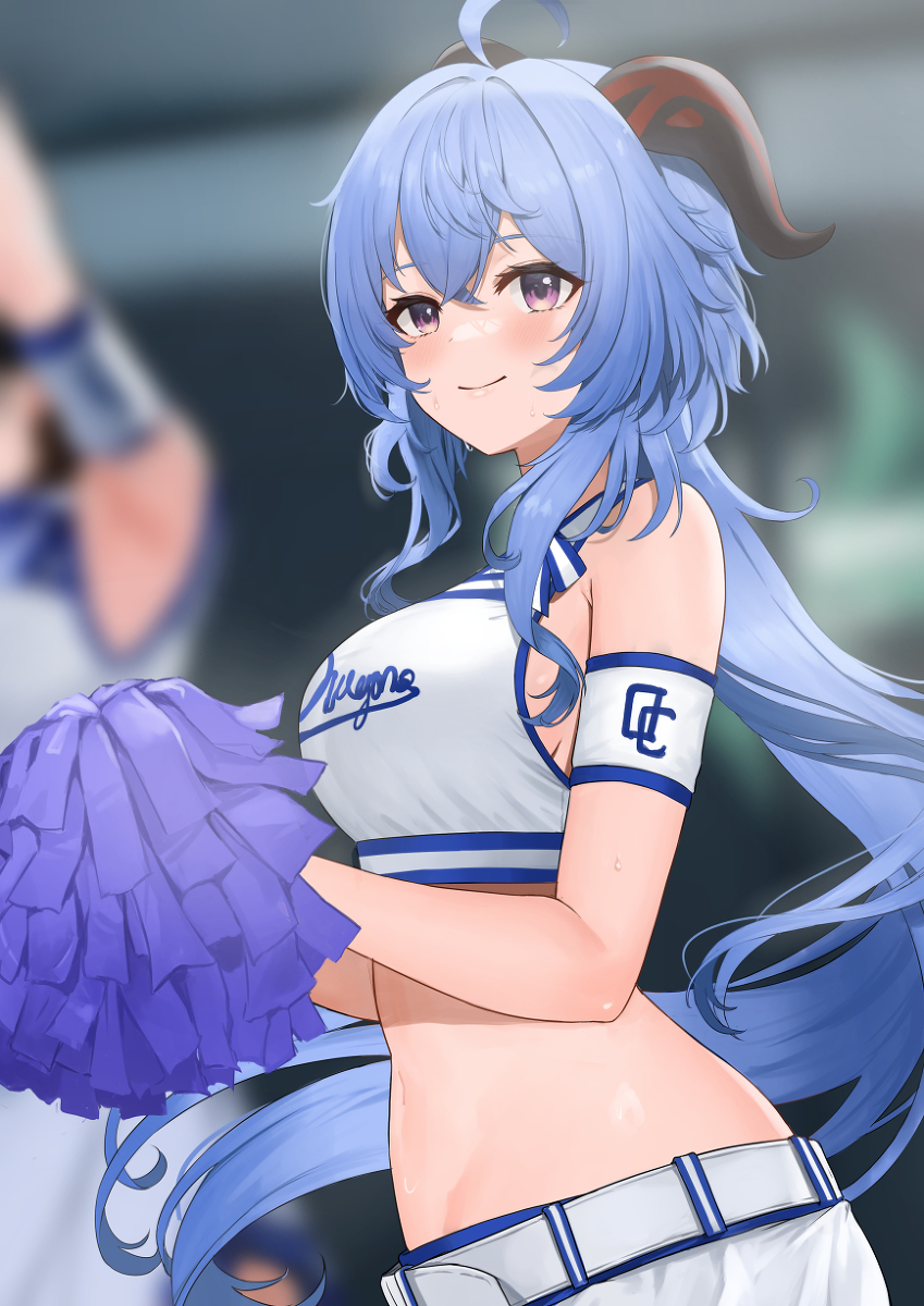 This is a pixiv picture whose title is 甘雨.