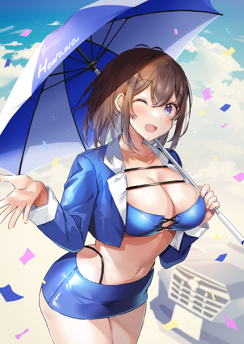 This is a pixiv picture whose title is はわわなレースクイーン登場！.