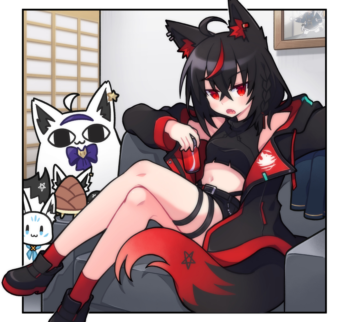 This is a pixiv picture whose title is 黒上さま.