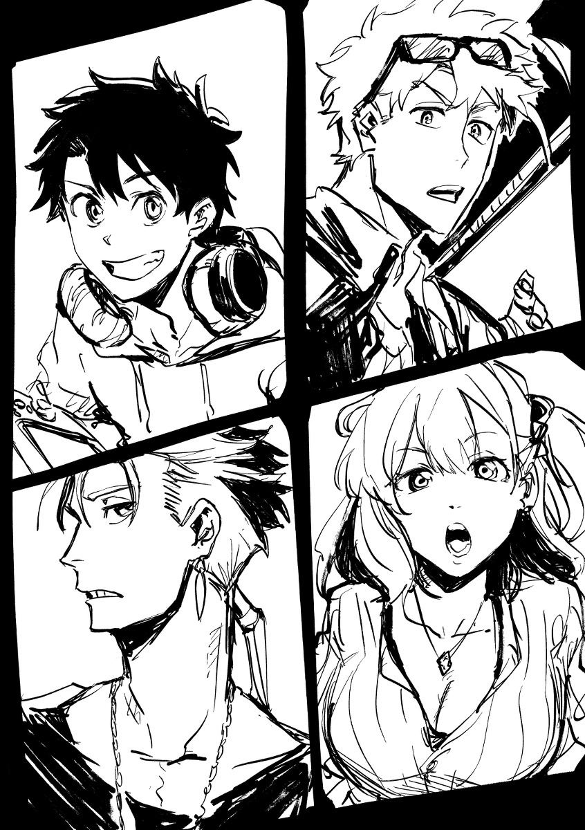 This is a pixiv picture whose title is ・.