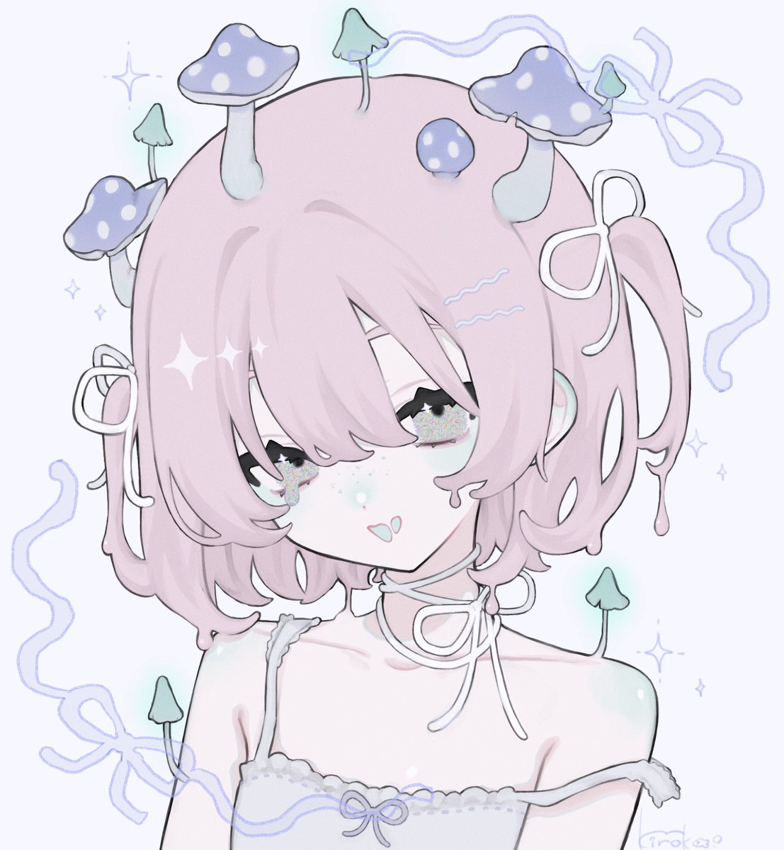 This is a pixiv picture whose title is 寄生.