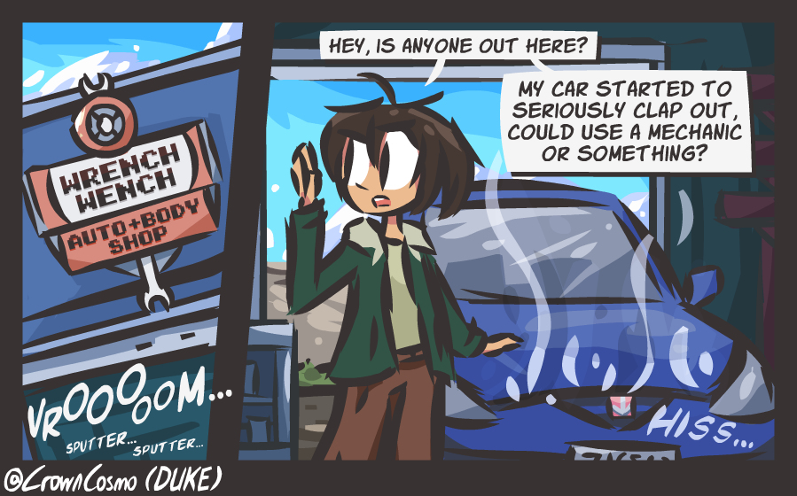 This is a pixiv picture whose title is Auto and Body Shop (Mechanic TG).