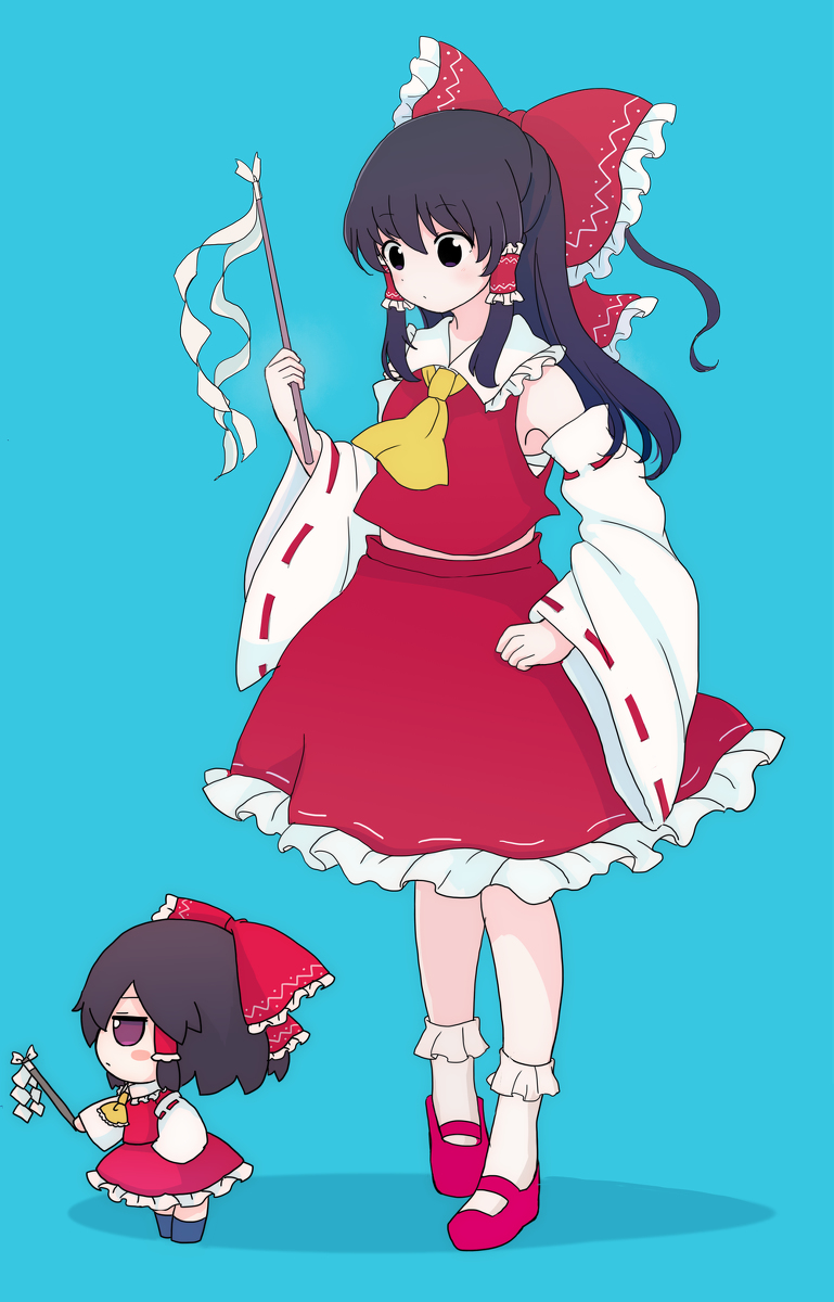 This is a pixiv picture whose title is れいむふもれいむ.