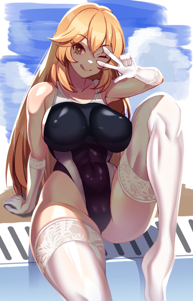 This is a pixiv picture whose title is 競泳水着の食蜂操祈さん.