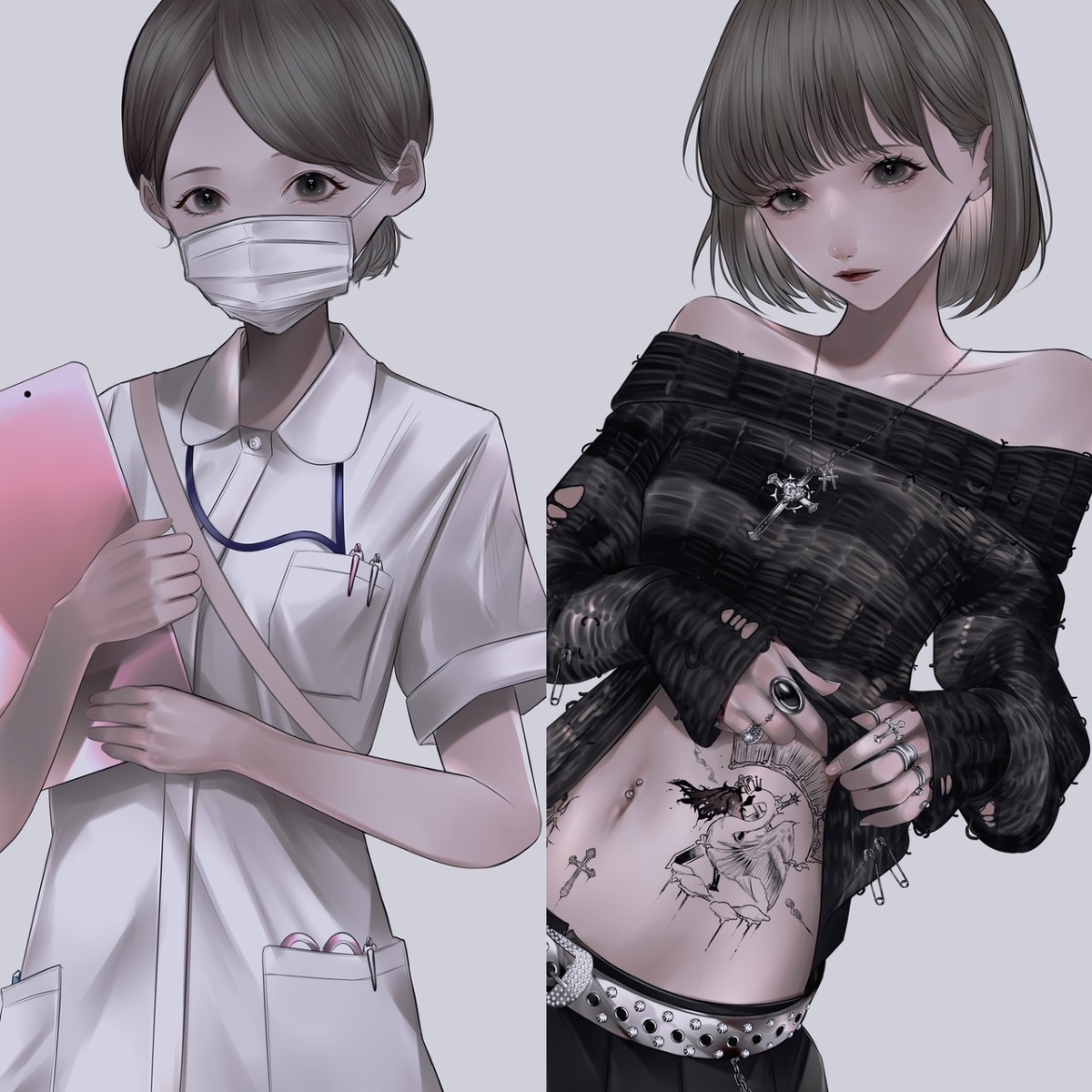 This is a pixiv picture whose title is 命を救うお仕事.