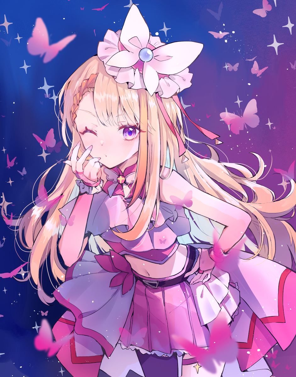 This is a pixiv picture whose title is キュアバタフライ.
