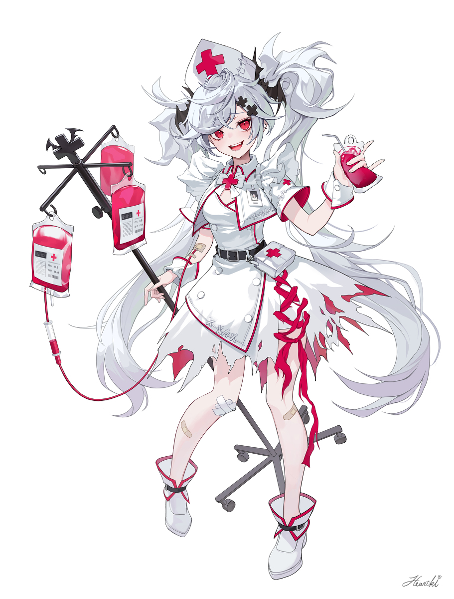 This is a pixiv picture whose title is ヴァンパイアナース.