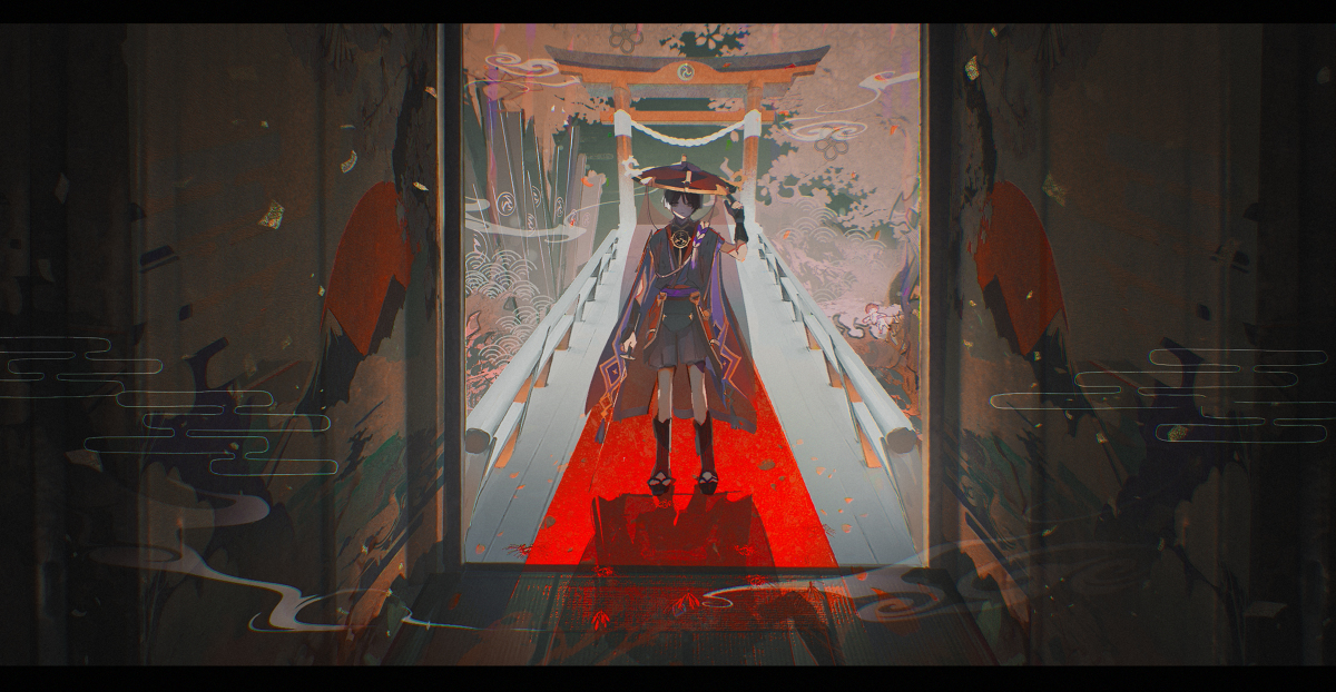 This is a pixiv picture whose title is 花道.