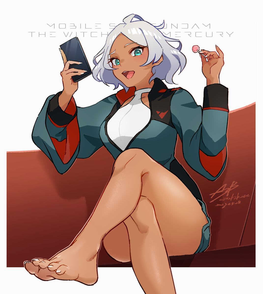 This is a pixiv picture whose title is セセリア生足ありがとう.