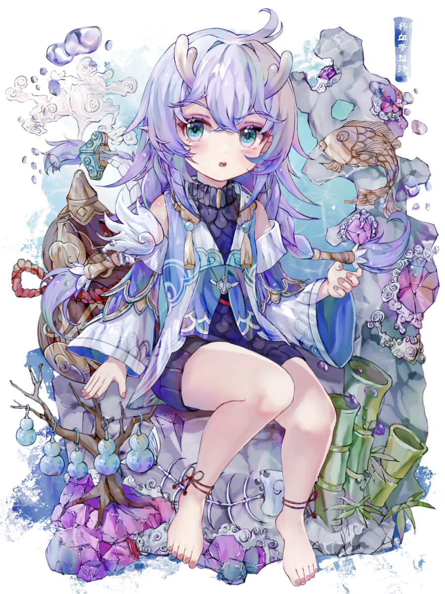 This is a pixiv picture whose title is 【白露·深海】.
