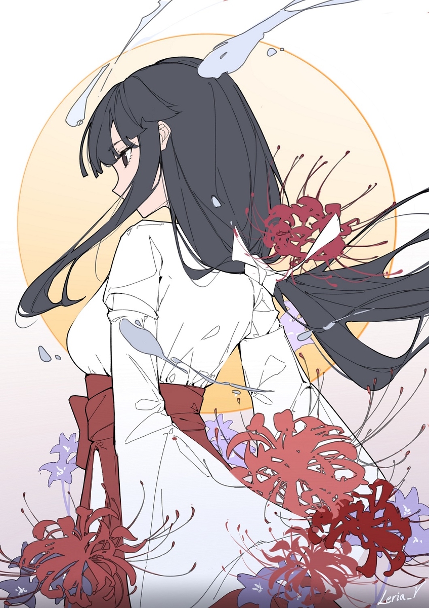 This is a pixiv picture whose title is kikyo.