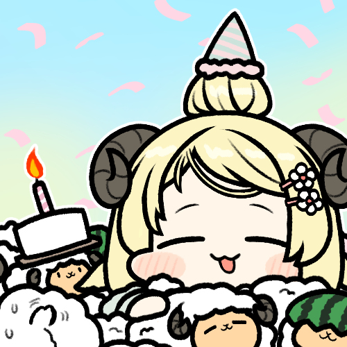 This is a pixiv picture whose title is 角巻わため生誕祭2023.