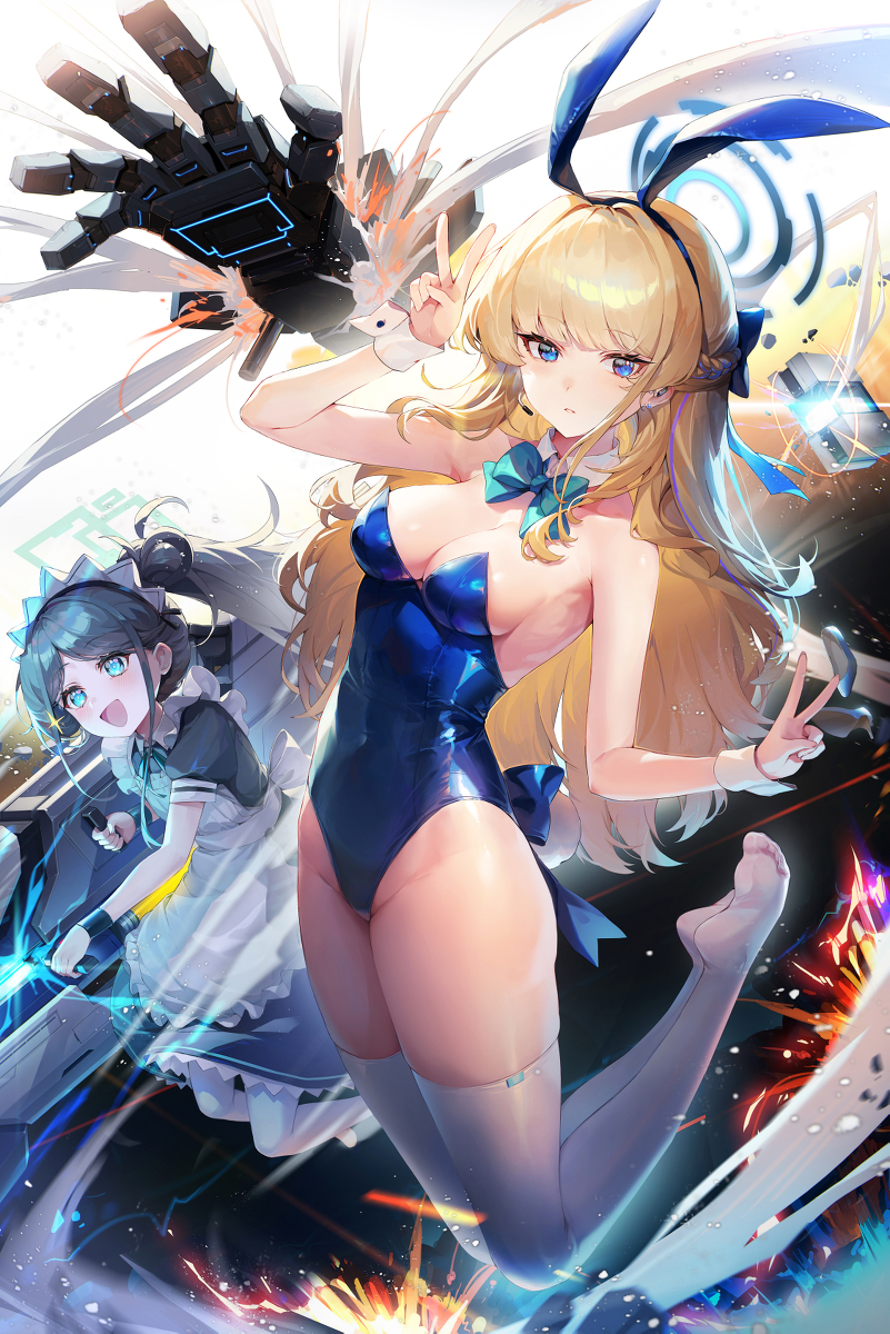 This is a pixiv picture whose title is Bunny Hop.