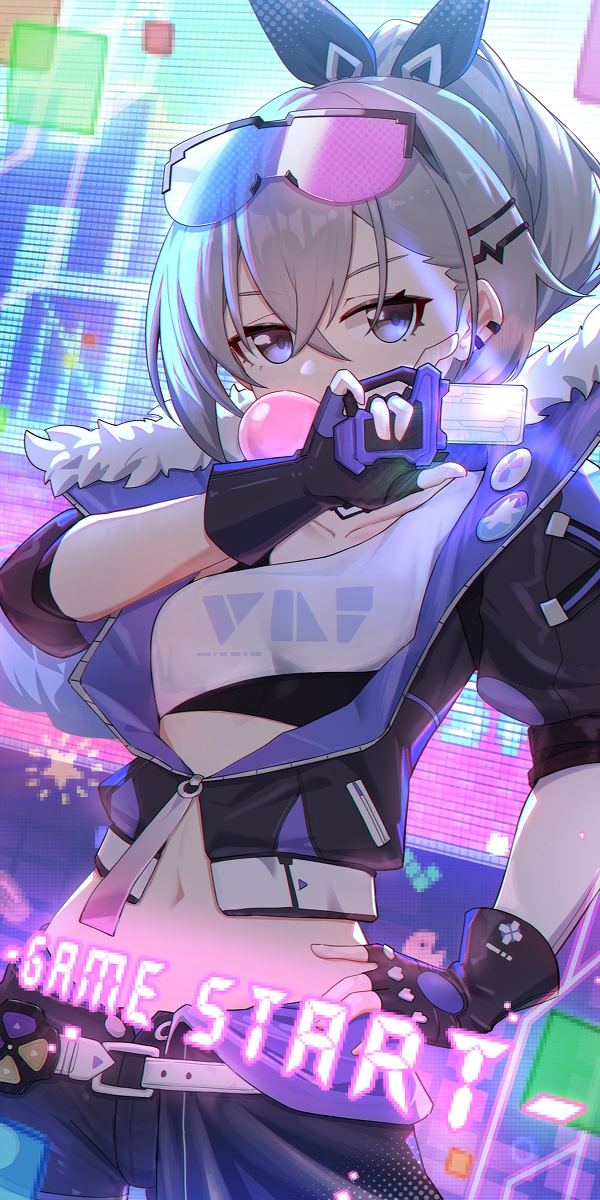 This is a pixiv picture whose title is 银狼.