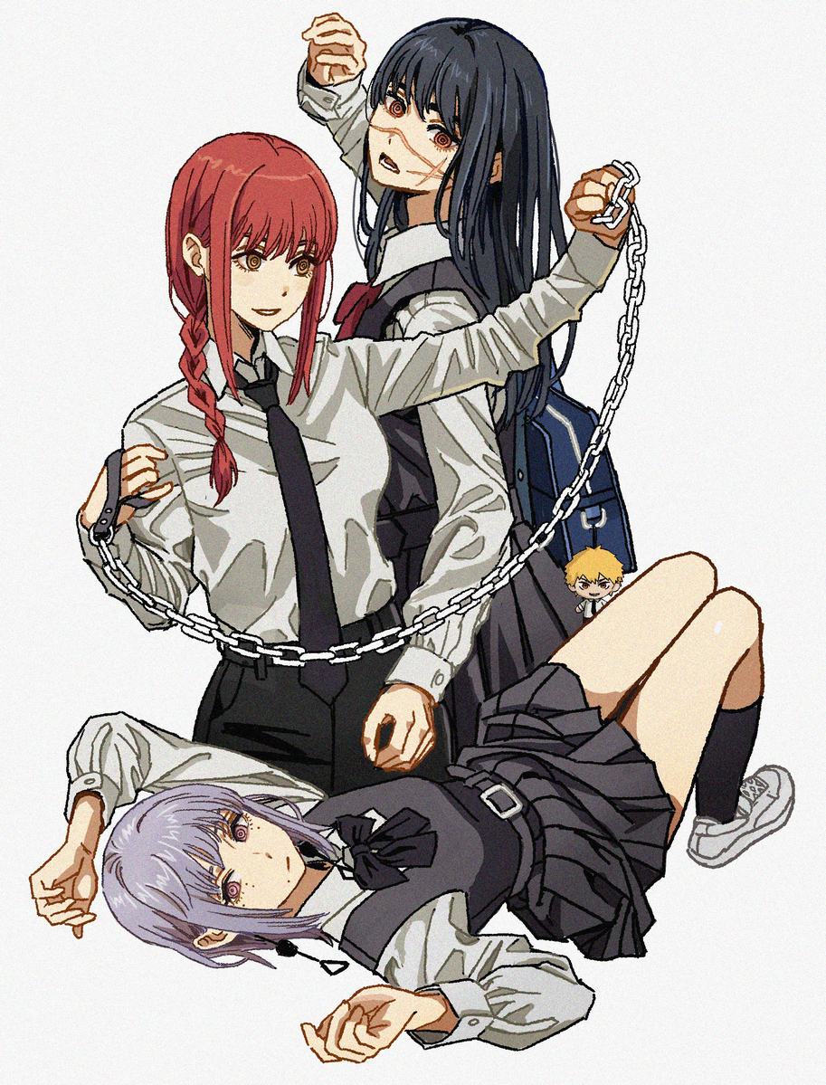This is a pixiv picture whose title is devil sisters.