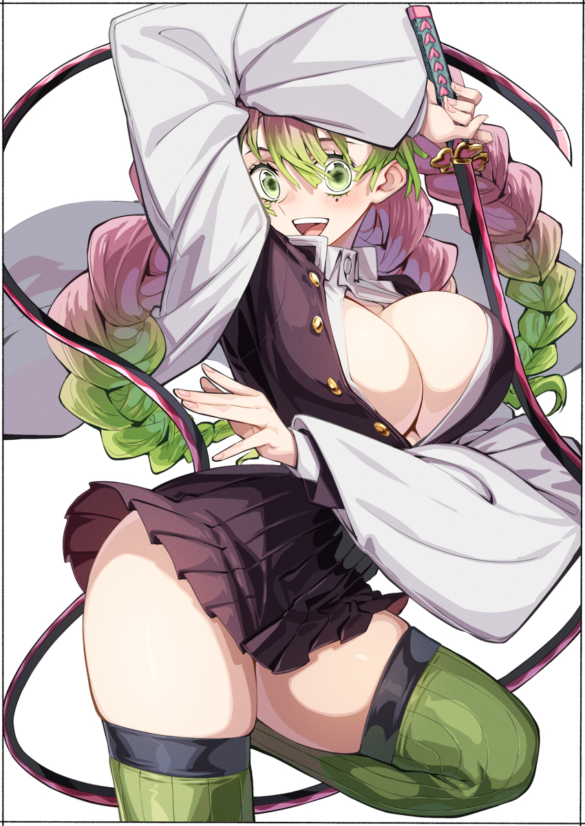 This is a pixiv picture whose title is 甘露寺蜜璃.
