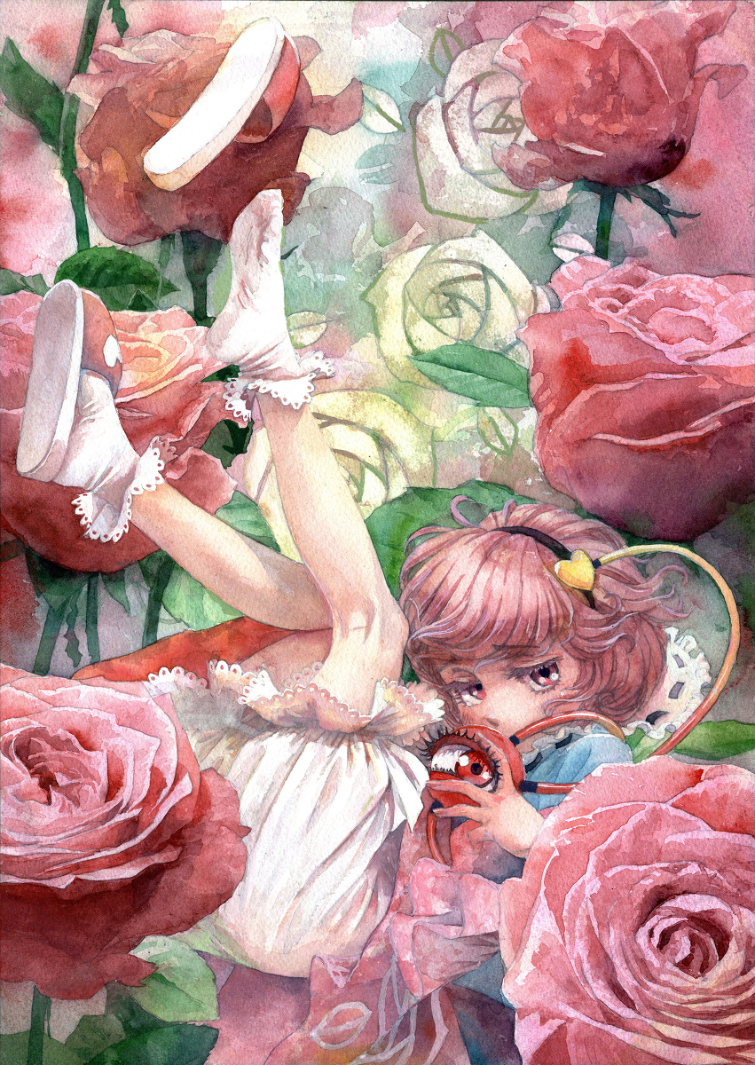 This is a pixiv picture whose title is 落ちるさとり.