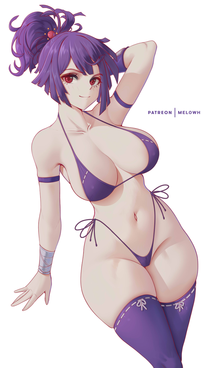 This is a pixiv picture whose title is Yuzuriha.