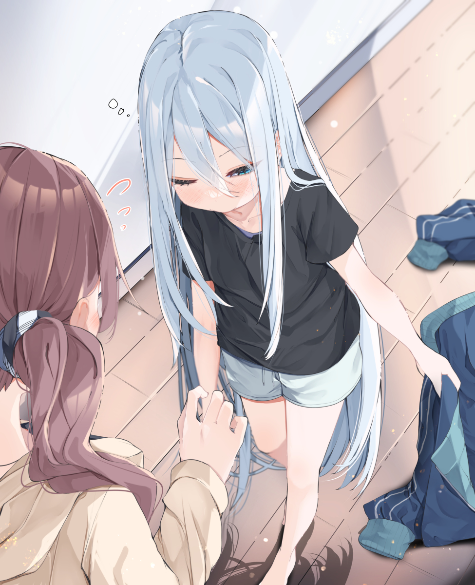 This is a pixiv picture whose title is 寝起き.