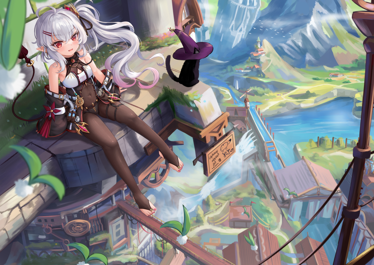 This is a pixiv picture whose title is 信使谷地 - Courier Valley.