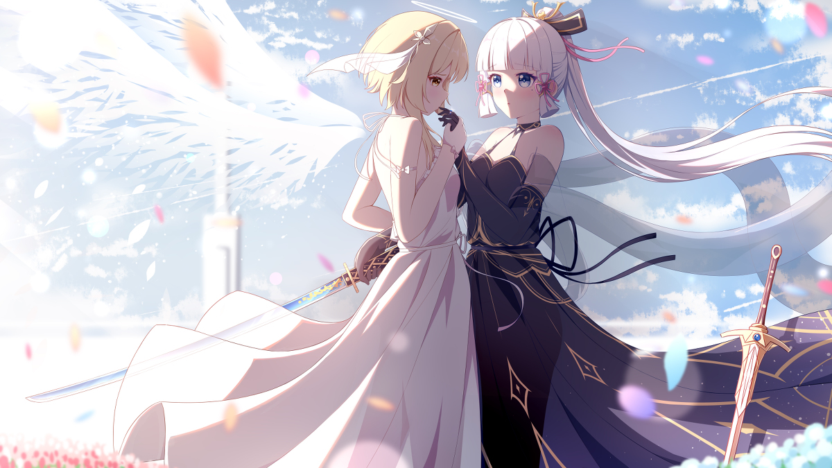 This is a pixiv picture whose title is 荧鹭-天堂坠落-临尘.