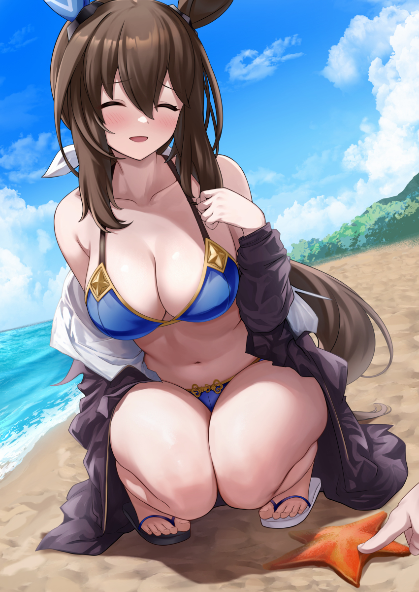 This is a pixiv picture whose title is 水着アヤベさん.