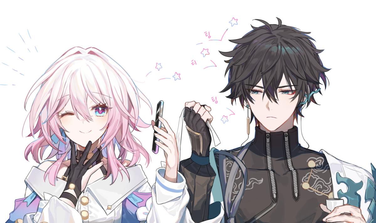 This is a pixiv picture whose title is >ᴗO ㅍ‸ㅍ.