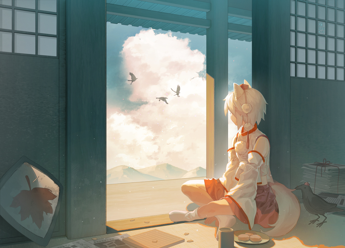 This is a pixiv picture whose title is 暑.