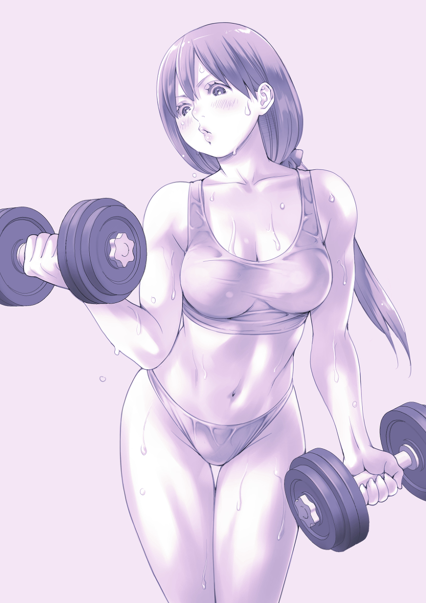 This is a pixiv picture whose title is 夏までにやせたいガール.