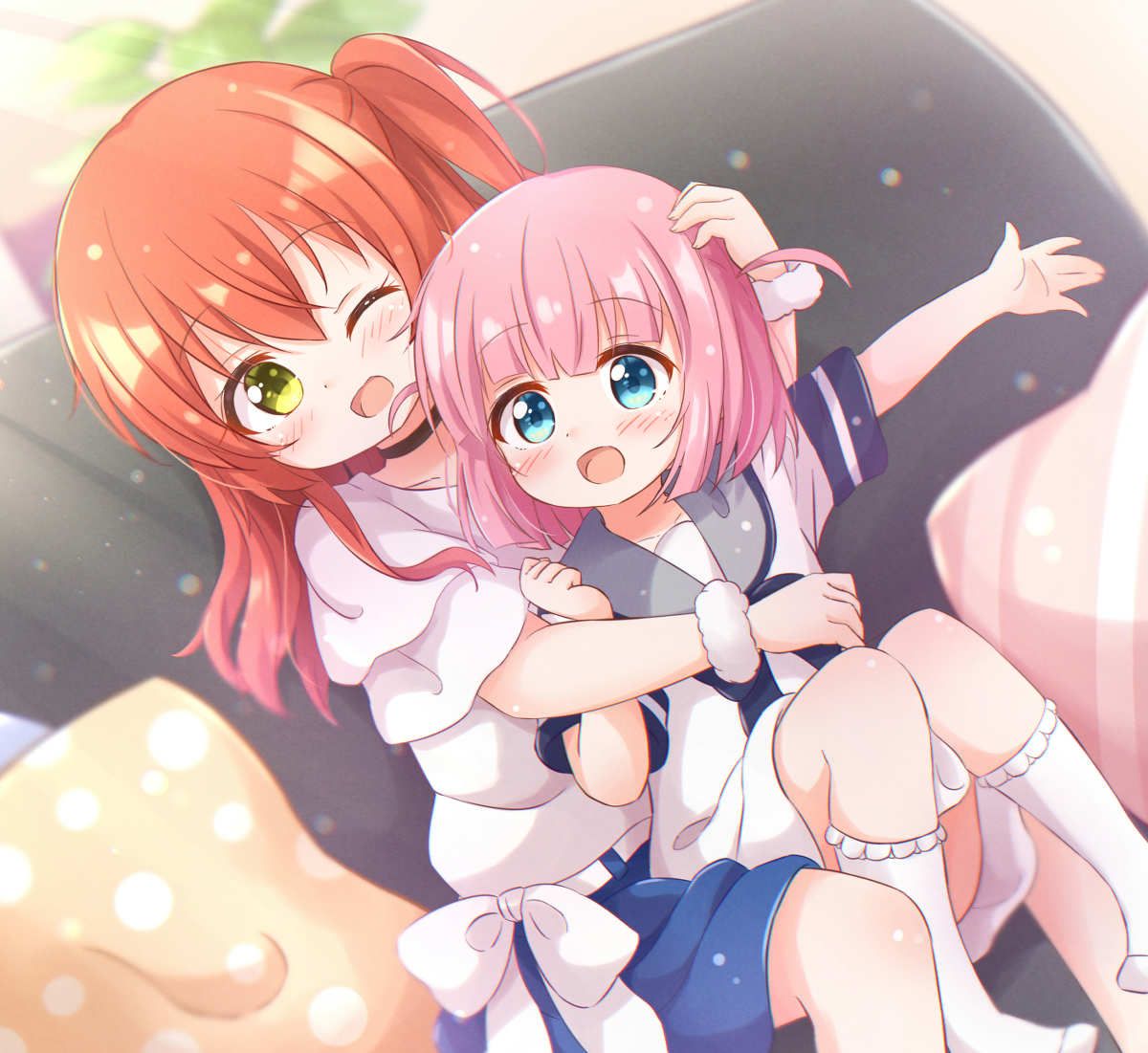 This is a pixiv picture whose title is 喜多ちゃん大好きなふたりちゃん.